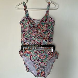 Motherhood Maternity 2-piece swimsuit tankini colorful size xl